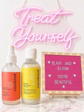 Cocokind Turmeric Illuminating Solution & Raspberry Micellar Toner Bundle